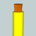 Draka Prestolite Automotive SGX Battery Cable, 4 AWG, 1C, Unshielded, 60V, XLPE Insulated, Yellow, Sold by the FT 156423-65IE